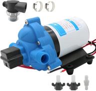 💦 12v boat and rv inline water pump: powerful portable water pressure booster for showers and plumbing logo