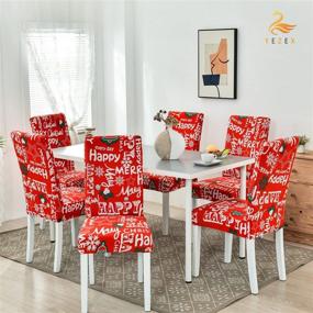 img 3 attached to Christmas Dining Chair Covers Set