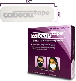 img 3 attached to 🔒 Cabeau Face Mask Tape: Ensuring Secure Fit and Anti-Fogging for Filtration Masks, Sun, and Eyeglasses