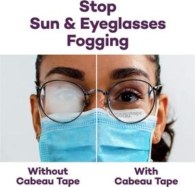 img 2 attached to 🔒 Cabeau Face Mask Tape: Ensuring Secure Fit and Anti-Fogging for Filtration Masks, Sun, and Eyeglasses