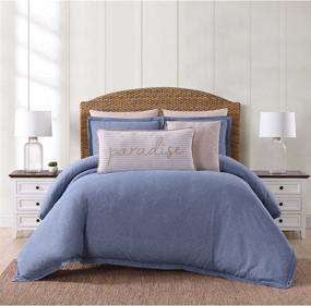 img 4 attached to 🌊 CS2364BLFQ-1500 Oceanfront Resort Full/Queen 3 Piece Comforter Set in Blue