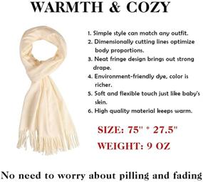 img 2 attached to QBSM Pashmina Wedding Evening Valentines Women's Accessories