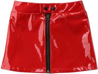 sparkle and style: tiacham toddler leather sparkly waisted girls' skirts & skorts logo