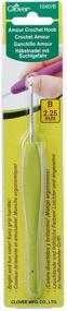 img 2 attached to 🍀 Lime Green Clover 1040/B Amour Crochet Hook - Size B/2.25mm - Vibrant Yellow