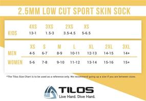 img 1 attached to 🧦 Tilos Low Cut Sport Skin Socks: All-Purpose Footwear for Sand Volleyball, Water Sports, Snorkeling, and Diving