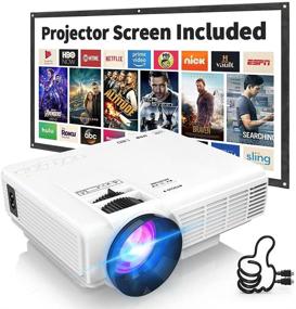 img 4 attached to 📽️ DRJ Professional 7500 Lumens Mini Projector for Outdoor Movies, Full HD 1080P 170-inch Display Supported, PS4, TV Stick, Smartphone, USB, SD Card Compatible