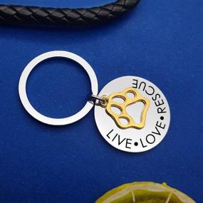 img 1 attached to 🐾 Rescue Animal Keychain Jewelry Keyring