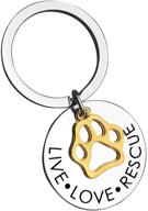 🐾 rescue animal keychain jewelry keyring логотип