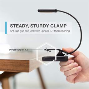 img 2 attached to 📚 Vont Book Light Pro – Rechargeable Reading Light for Bed (Up to 70 Hours), Eye-Friendly LEDs, Clip On Lamp with 3 Modes, Warm Amber Light (1600k)