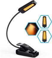 📚 vont book light pro – rechargeable reading light for bed (up to 70 hours), eye-friendly leds, clip on lamp with 3 modes, warm amber light (1600k) логотип