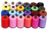 🧵 hamhsin sewing thread assortment coil - 24 vibrant colors, 1000 yards each - polyester thread sewing kit for all purpose hand and machine sewing logo