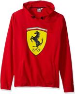 puma scuderia ferrari shield hoodie automotive enthusiast merchandise and apparel logo