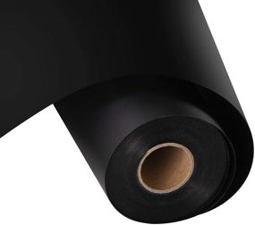 img 4 attached to 🖤 HTVRONT Matte Black Permanent Vinyl Roll - 12" x 30ft Adhesive Vinyl for Craft Cutter, Decal, Signs, Stickers - Enhanced SEO