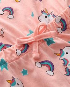 img 1 attached to Frogwill Unicorn Rainbow Romper: Trendy 🌈 Summer Playsuit for Baby and Toddler Girls (18M-7Y)