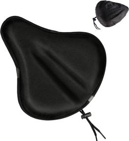 img 4 attached to 🚲 ZEJUN Gel Bike Seat Cover - Ultimate Comfort for Women and Men - Extra Soft Silicone Bicycle Saddle Pad - Fits Cruiser, Mountain, Road, and Stationary Bikes - Perfect for Indoor Cycling