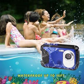 img 2 attached to 📷 Vmotal Underwater Camera FHD 1080P 16 MP - Waterproof, 2.8” TFT LCD Display - Snorkeling, Swimming and Travel (Blue)