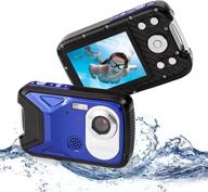 📷 vmotal underwater camera fhd 1080p 16 mp - waterproof, 2.8” tft lcd display - snorkeling, swimming and travel (blue) logo