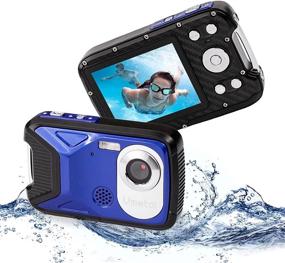 img 4 attached to 📷 Vmotal Underwater Camera FHD 1080P 16 MP - Waterproof, 2.8” TFT LCD Display - Snorkeling, Swimming and Travel (Blue)