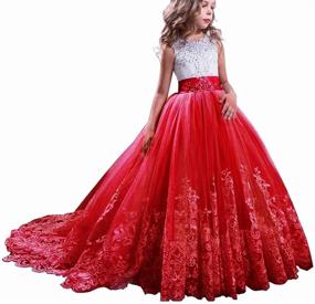 img 4 attached to NNJXD Princess Pageant Wedding 👸 Dresses: Exquisite Girls' Clothing for Special Occasions