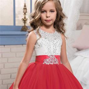 img 2 attached to NNJXD Princess Pageant Wedding 👸 Dresses: Exquisite Girls' Clothing for Special Occasions