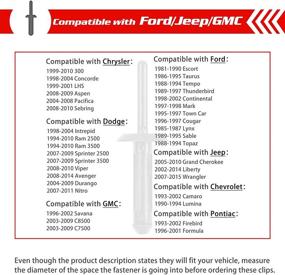 img 3 attached to 🔧 OTUAYAUTO 100 штук Пластиковый Риветный клип: Идеальная Замена для Jeep Wrangler, Chrysler 300, Dodge Avenger - Включен Нейлоновый крепеж!