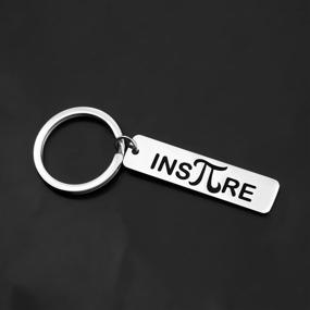 img 2 attached to 🔢 CHOORO Inspire Keychain - Pi Day Gift for Math Teacher, Mathematics Lover - Funny Math Jewelry