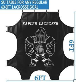 img 3 attached to Enhance Lacrosse Shooting Skills with 🎯 6'x6' Lacrosse Goal Target - Perfect for Practice