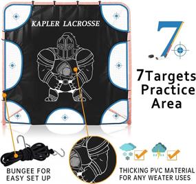 img 2 attached to Enhance Lacrosse Shooting Skills with 🎯 6'x6' Lacrosse Goal Target - Perfect for Practice