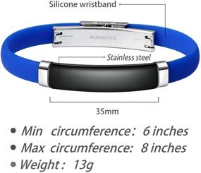 img 3 attached to JF JEWELRY Bracelet Stainless Engraving Wristband