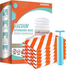 img 4 attached to VACSTO Premium Reusable Storage Compression Storage & Organization