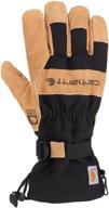 🧤 carhartt men's snowdrift gloves: superior black men's winter accessories logo