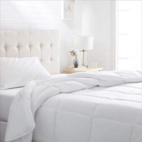 img 4 attached to 🌿 Amazon Basics Conscious Series Full/Queen Down-Alternative Comforter: Eco-Friendly Poly Fill