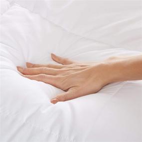 img 1 attached to 🌿 Amazon Basics Conscious Series Full/Queen Down-Alternative Comforter: Eco-Friendly Poly Fill