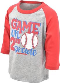 img 3 attached to Playful & Stylish: Unique Baby Baseball School Tshirt for Boys' Clothing