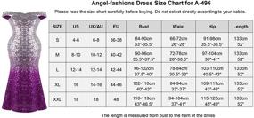 img 2 attached to Sparkle and Shine: Angel Fashions Women's Glitter Flapper Evening Attire