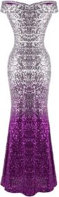 img 1 attached to Sparkle and Shine: Angel Fashions Women's Glitter Flapper Evening Attire