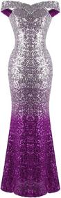 img 4 attached to Sparkle and Shine: Angel Fashions Women's Glitter Flapper Evening Attire