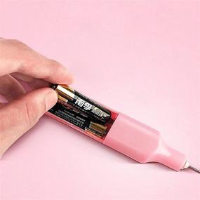 img 2 attached to Replaceable Epoxy Resin Stirrer: Mini Stirrer with Replacement Stirring Bar for Crafts Tumbler, Electric Mixer & DIY Glitter Tumbler Cups - Pink