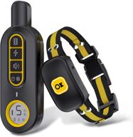 🐶 effective dog training collar: 1600ft remote range, waterproof & rechargeable with 3 modes - beeps, vibrations, electric shocks - ideal for small, medium, and large dogs logo