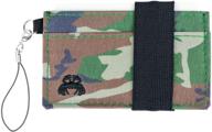 crabby gear - ultralight front pocket wallet: sleek and durable canvas design logo