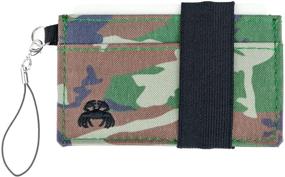 img 4 attached to Crabby Gear - Ultralight Front Pocket Wallet: Sleek and Durable Canvas Design