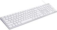 💻 aluminum usb wired keyboard: ideal for apple mac pro, mini mac, imac & more logo