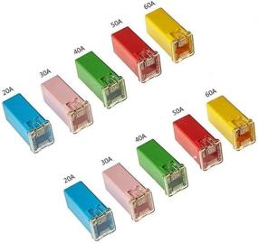 img 2 attached to Jcase Fuse Kit Mini Jcase Fuse Assortment HIGH PROFILE 20A 30A 40A 50A 60A Fit For Ford Chevy/GM Nissan And Toyota Pickup Trucks Cars And SUVs (10 Pack)
