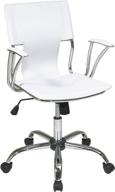 🪑 ultimate comfort and support: osp home furnishings dorado contour seat and back adjustable office chair in white logo