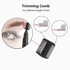 img 2 attached to ✂️ YM HOME Eyebrow Trimmer: Painless Hair Removal for Men and Women