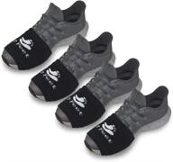 2 feet dance socks: smooth floor socks, ideal for dancing, pivoting, and turning on wood floors, pack of 4 pairs logo