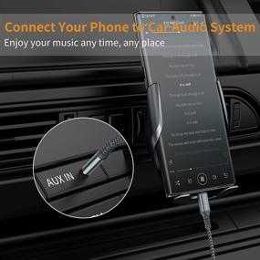 img 1 attached to 3.3FT USB-C to 3.5mm Audio Cable, Type C to Aux Male Adapter Dongle Cord for Car Headphone Jack - Compatible with Samsung Galaxy S21 S20 Ultra S20+ Note 20 10 S10 S9 Plus, iPad Pro, Pixel 4 3 XL