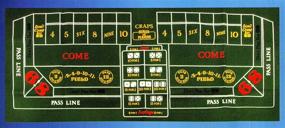 img 1 attached to Vegas Craps Table Felt Layout