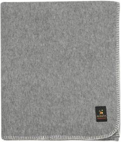 img 3 attached to 🛏️ Cozy & Durable: Heavyweight Thick Alpaca Wool Blanket for Camping or Indoor Use - Twin, Queen & King Sizes (Ash Gray, Queen)