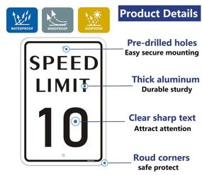 img 2 attached to Aluminum Mounting Outdoor Waterproof Durable Occupational Health & Safety Products for Safety Signs & Signals